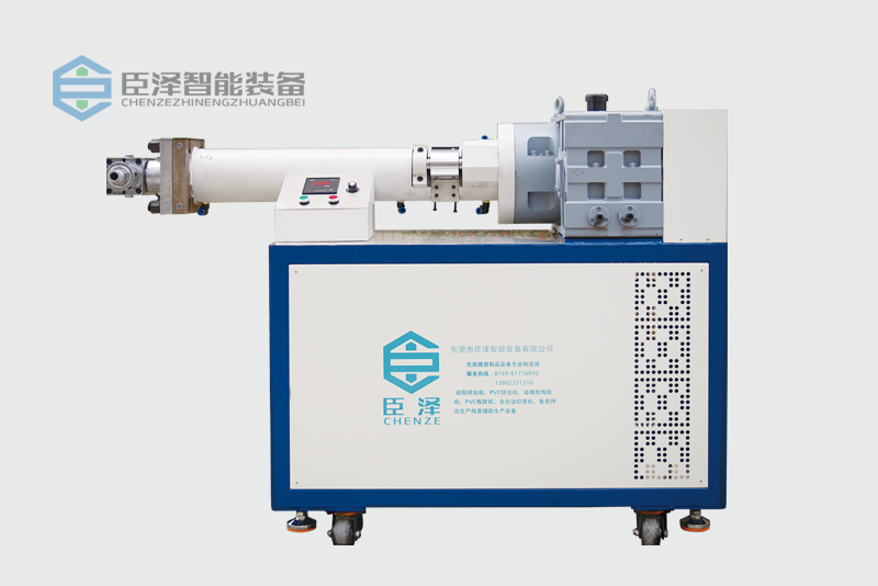 80臥（wò）式矽膠擠出機_80mm單螺杆（gǎn）臥式矽膠（jiāo）擠出機